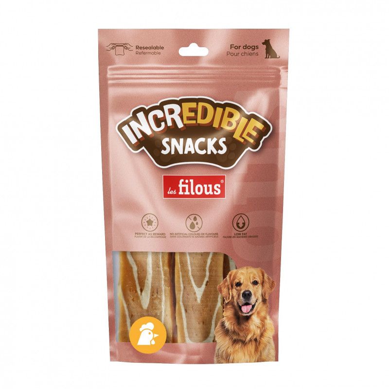 FRIANDISES FILET DE POULET MARBRE 100gr