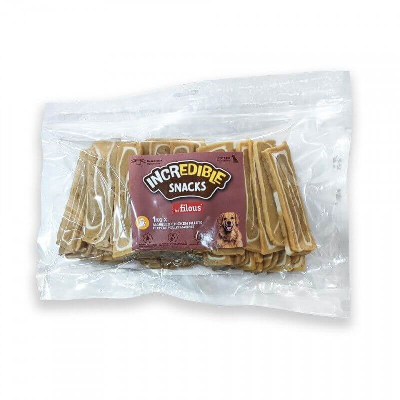 FRIANDISES FILET DE POULET MARBRE 1KG