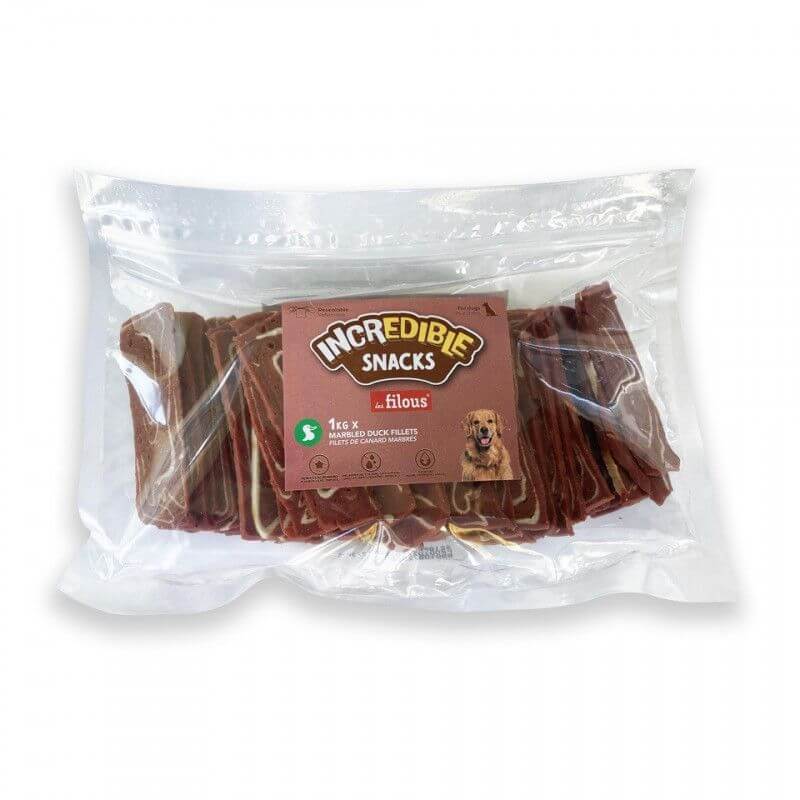 FRIANDISES FILET DE CANARD MARBRE 1KG