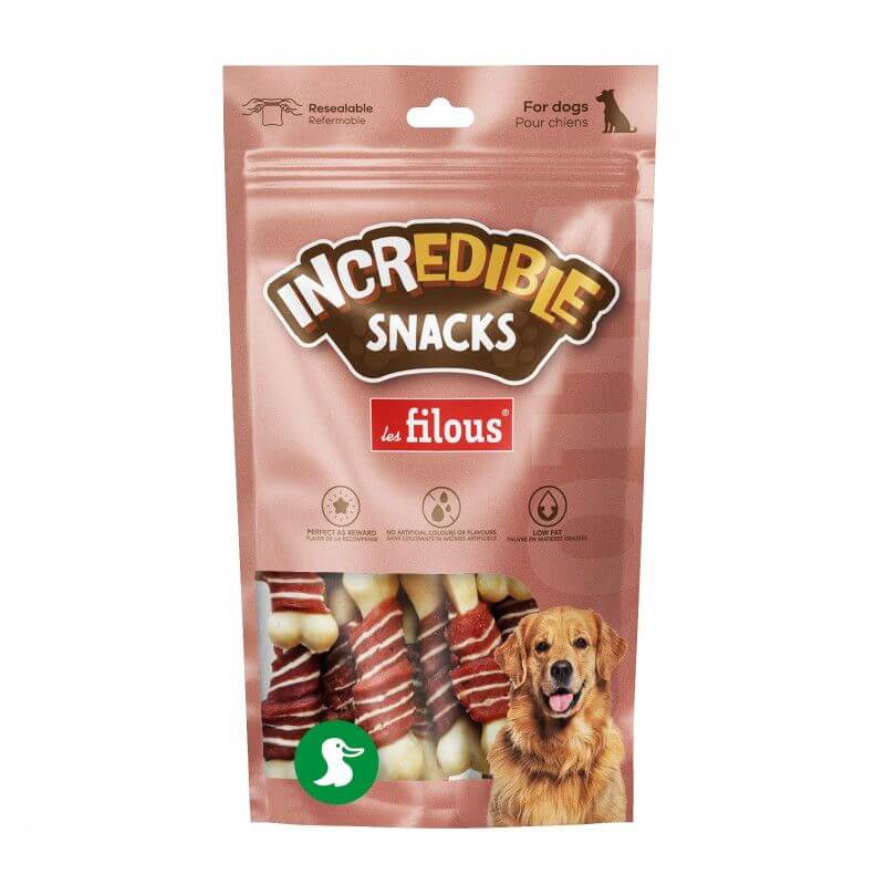 FRIANDISES OS DE CANARD ENVELOPPE MARBRE 100gr