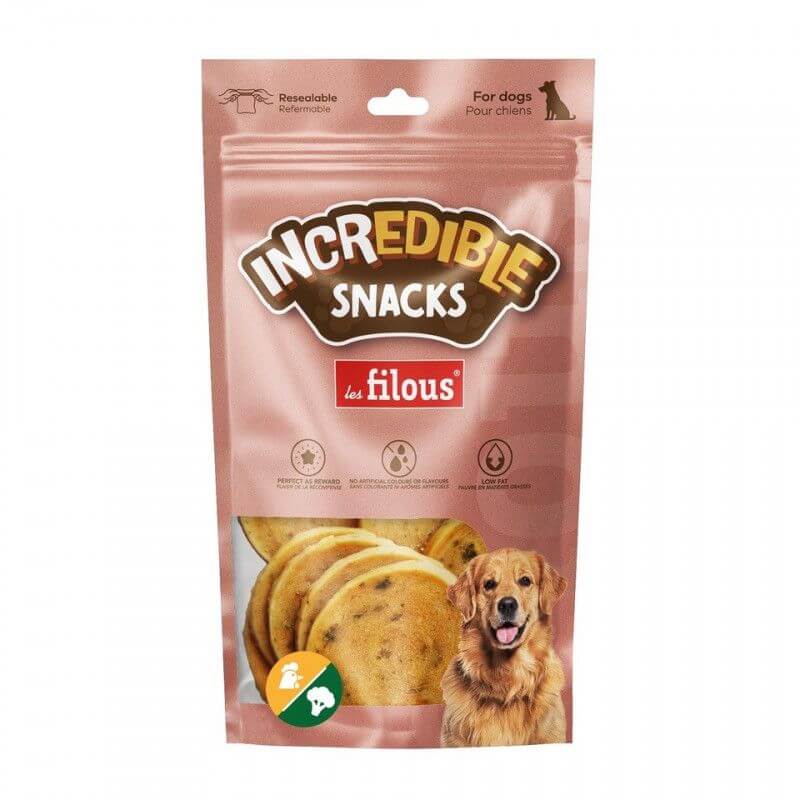 FRIANDISES CHIPS DE POULET AU BROCOLIS 100gr