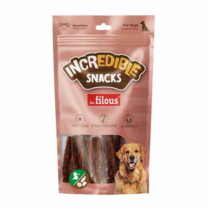 FRIANDISES MINI BARRE DE CANARD AUX LEGUMES 100gr