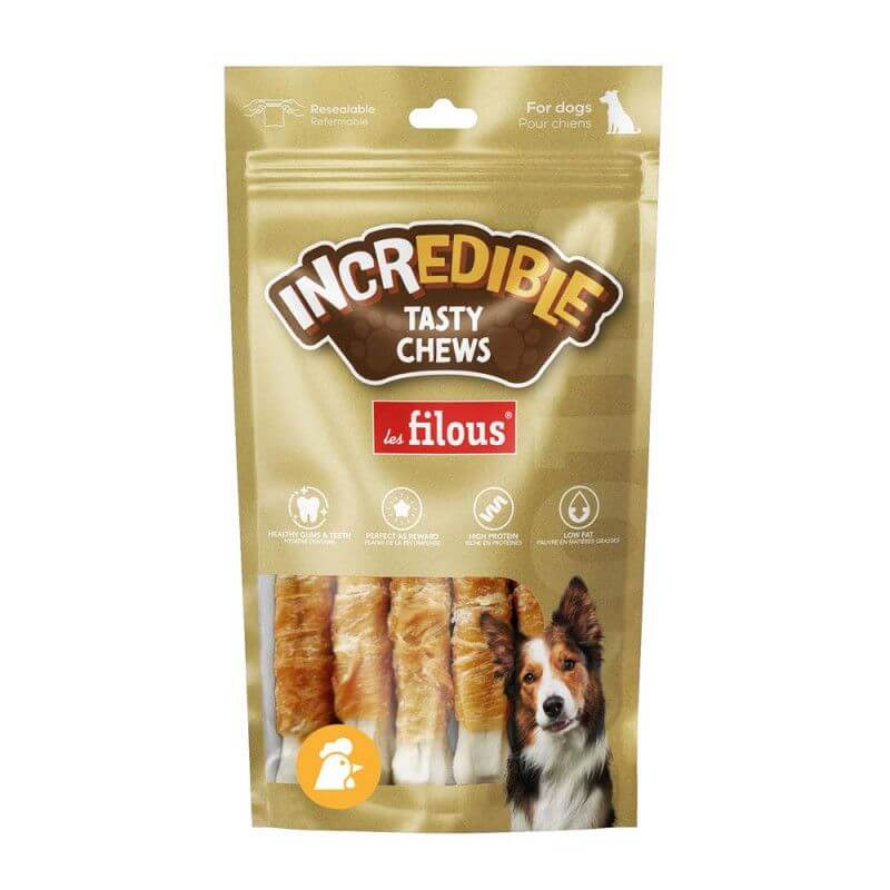 FRIANDISE OS BLANC PRESSE AU POULET 7.5cm x7