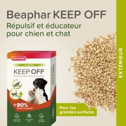 REPULSIF EN GRANULES KEEP OFF Outdoor pour chiens et chats 2x200gr