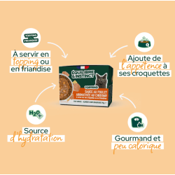 EQUILIBRE BRIQUE 90gr CHAT SAUCE POULET CHEDDAR NEW