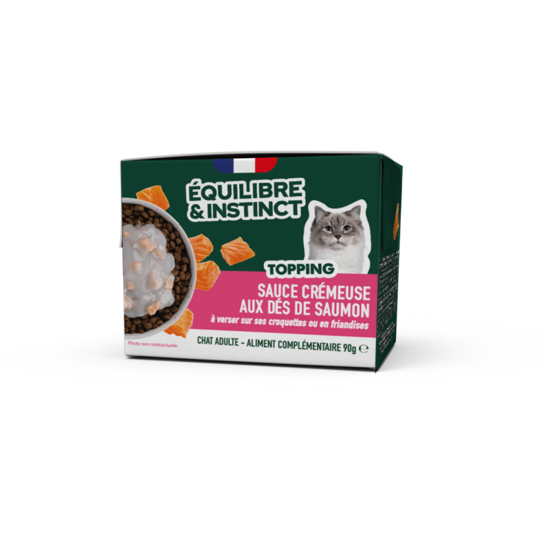 EQUILIBRE BRIQUE 90gr CHAT SAUCE CREMEUSE SAUMON NEW