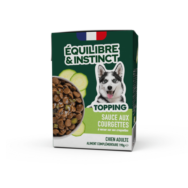 EQUILIBRE BRIQUE 190gr CHIEN SAUCE AUX COURGETTES NEW
