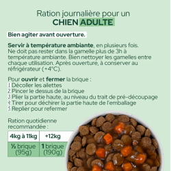 EQUILIBRE BRIQUE 190gr CHIEN SAUCE AUX CAROTTES NEW