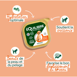 EQUILIBRE BARQUETTE 300G CHIOT VOLAILLE