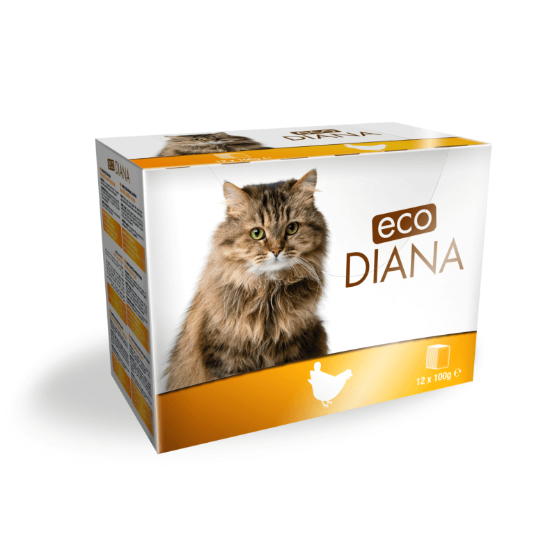 ECO POCHON 12x100gr CHAT POULET