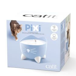 FONTAINE CHAT PIXI BLEUE