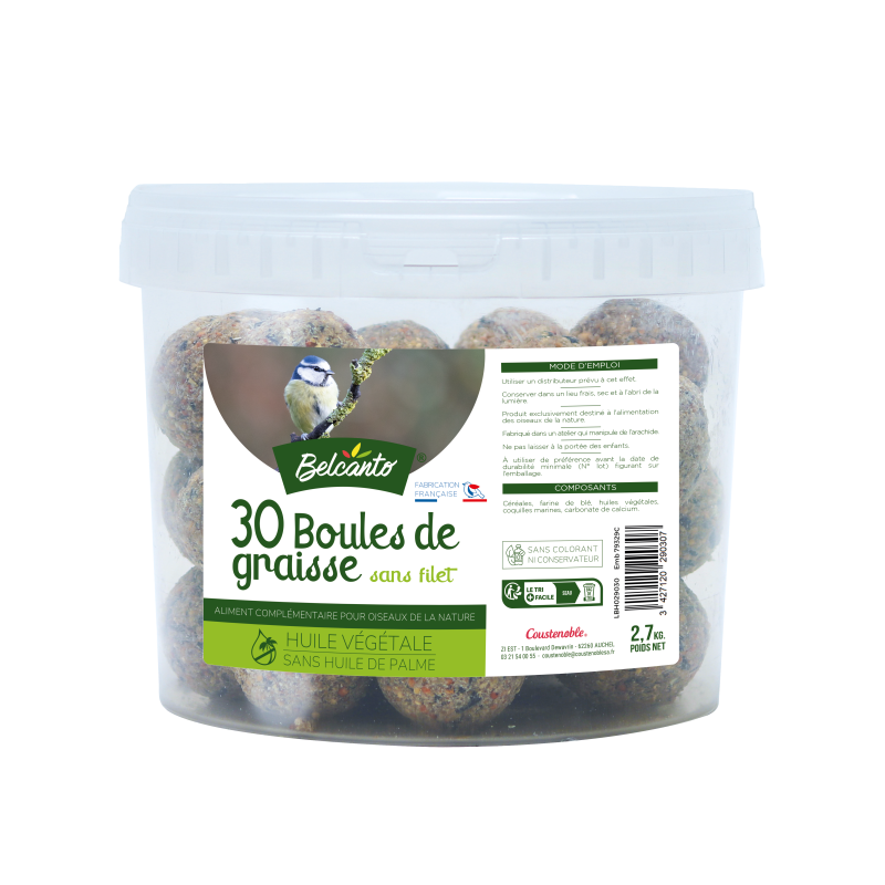 BOULES DE GRAISSE 30x90gr en seau