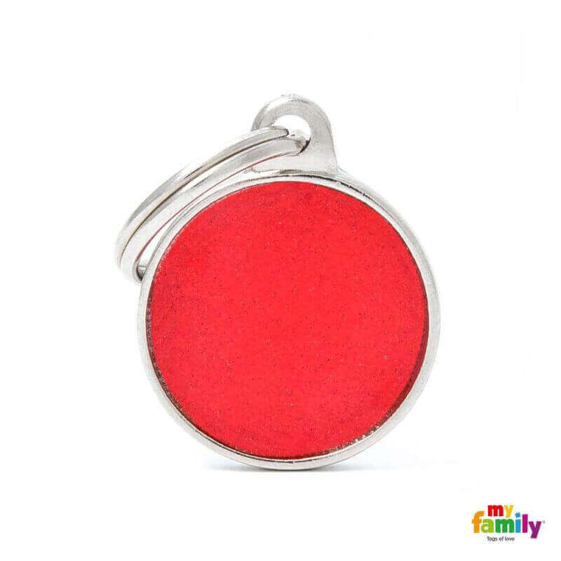 Médaille Reflective petit cercle rouge Médaille Reflective petit cercle rouge
