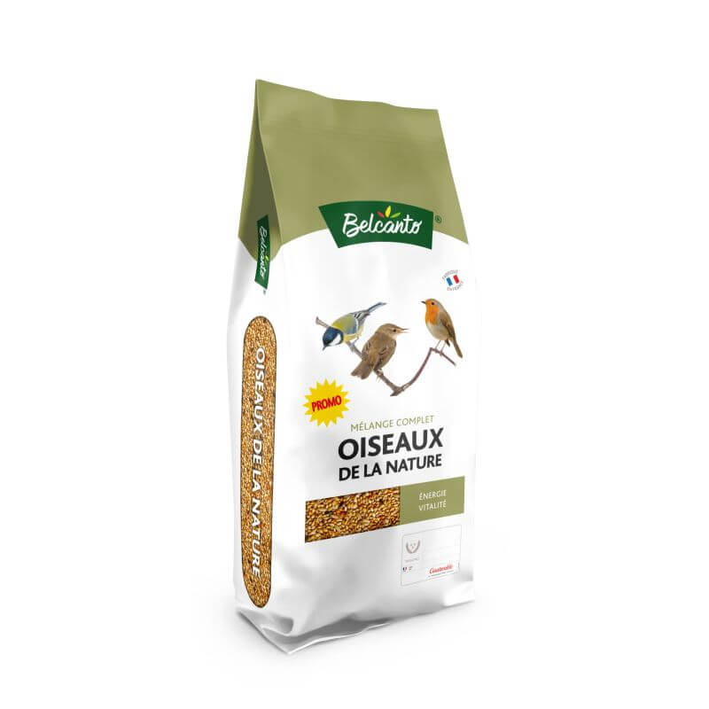 MELANGE GRAINES & CEREALES OISEAUX DE LA NATURE 20kg+2kg offerts