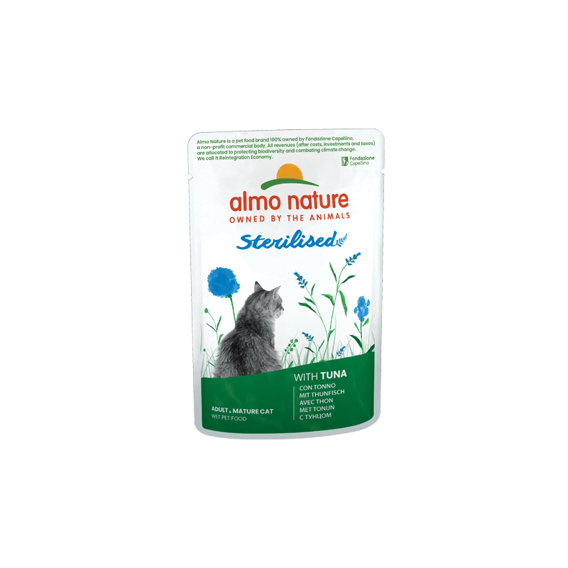ALMO CHAT HOLISTIC FONCTIONNEL STERIL THON 70gr