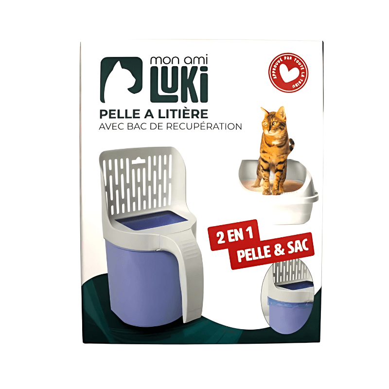 PELLE LITIERE AVEC BAC RECUPERATION 27x16x14cm