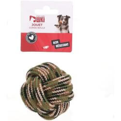 JOUET CORDE BOULE KAKI 6cm