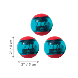 KONG SQUEEZZ ACTION BALL RED MD