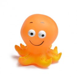 VINYL SEA TOY 2 ASSORTED ITEMS: STARFISH 12cm/OCTOPUS 10cm