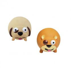 VINYL ANIMAL diam.12.5cmASSORTED: BEAR, DOG