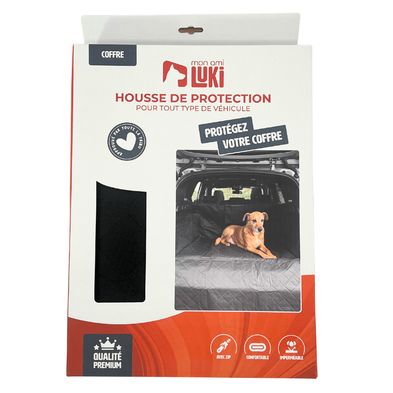 HOUSSE VOITURE COFFRE MATELASSE ANTIDERAP IMPERMEABLE 180x103cm