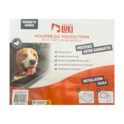 HOUSSE PROTECTION VOITURE BANQUETTE ARRIERE IMPERMEABLE OXFORD 140x120cm