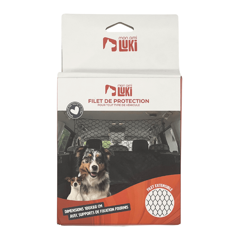FILET PROTECTION VOITURE EXTENSIBLE AVEC FIXATION 100x88cm