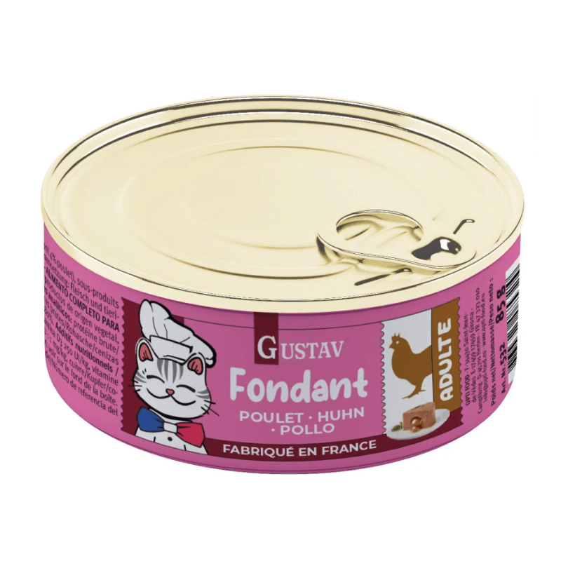 GUSTAV FONDANT CHAT ADULTE POULET 85gr