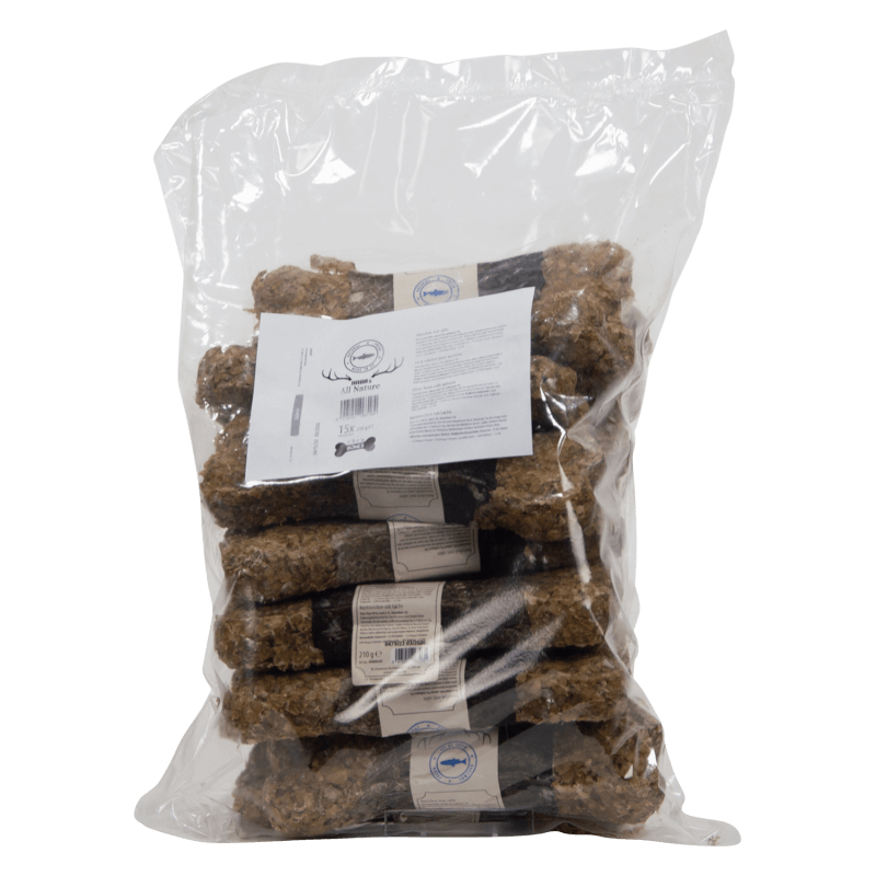 HAB ALL NATURE Os à Mâcher avec Saumon-210g 22cm