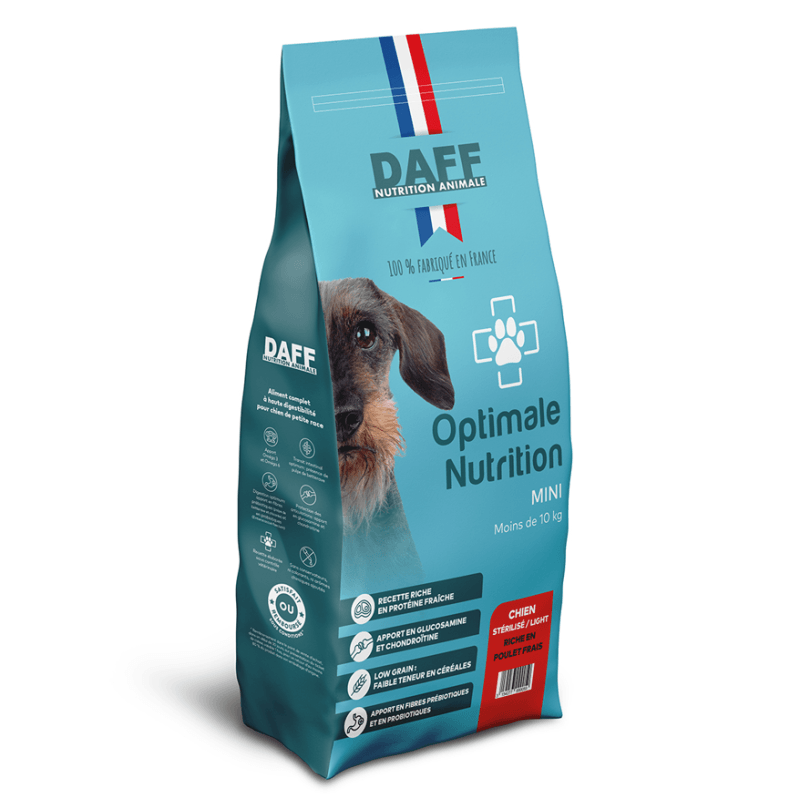 DAFF OPTIMALE CHIEN MINI STERI LIGHT Poulet 3 Kg