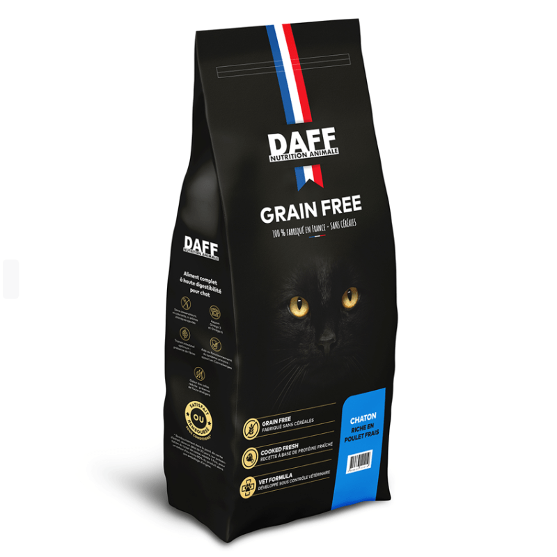 DAFF GRAIN FREE CHATON POULET FRAIS 5KG [DATE COURTE]