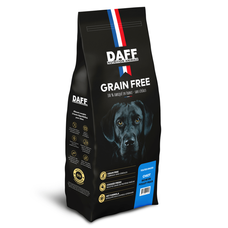 DAFF GRAIN FREE CHIOT POULET FRAIS 12KG