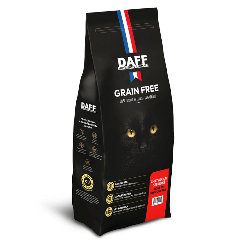 DAFF GRAIN FREE CHAT STERILISE SAUMON FRAIS 5KG