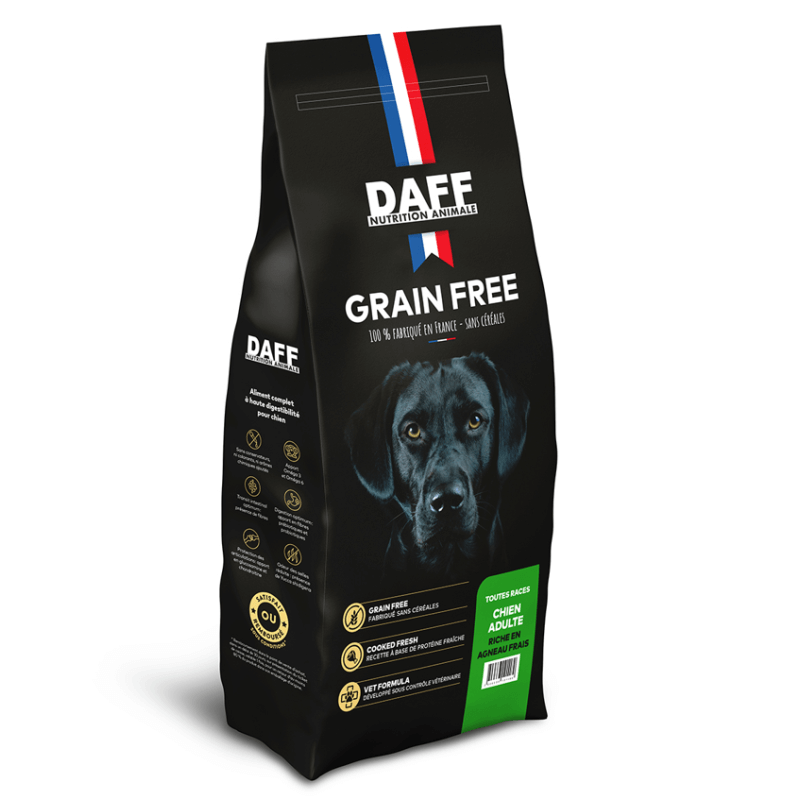 DAFF GRAIN FREE CHIEN ADULTE AGNEAU FRAIS 3KG