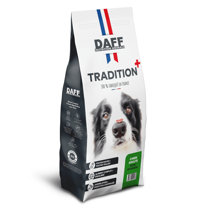 DAFF TRADITION + ADULTE RICHE EN AGNEAU 18KG