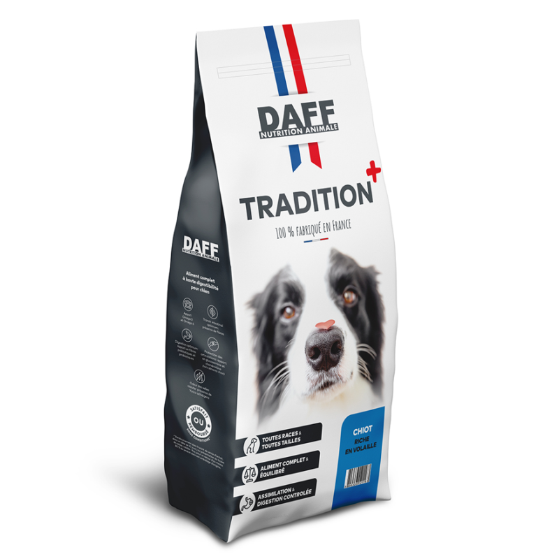 DAFF TRADITION + CHIOT RICHE EN VOLAILLE 3KG
