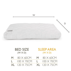 Scruffs Oxford Mattress (XL) 120 x 75cm - Tan