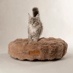 Scruffs Alpine Round Pet Cushion (S) 50cm Taupe