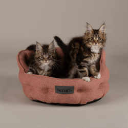 Scruffs Seattle Cat Bed Coral Pink