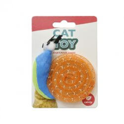 SNAIL W/CATNIP 11cm 2 ASSORTED COLOURS