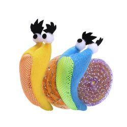 SNAIL W/CATNIP 11cm 2 ASSORTED COLOURS