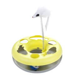 **BALL TRACK CAT TOY W/MOUSE diam.23x15cm