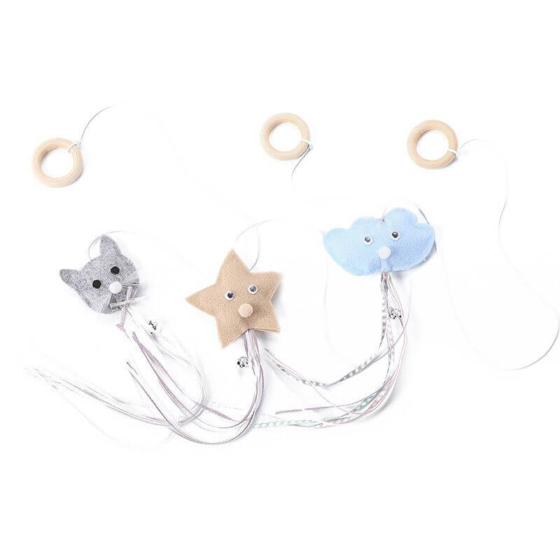 CAT TOY W/BELL ETOILE, CHAT ou NUAGE