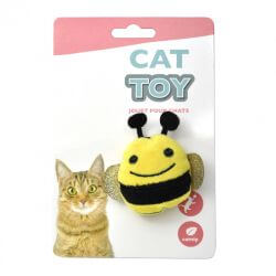 CAT TOY W/CATNIP, ABEILLE OU COCCINELLE 8x8.5cm