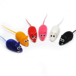 SET DE 6 SOURIS ASSORTIS EN VINYLE