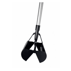 PINCE RAMASSE CROTTE AVEC POIGNEE MANCHE INOX 71cm