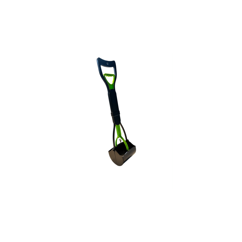 PINCE RAMASSE CROTTE AVEC POIGNEE 59cm VERT/ORANGE