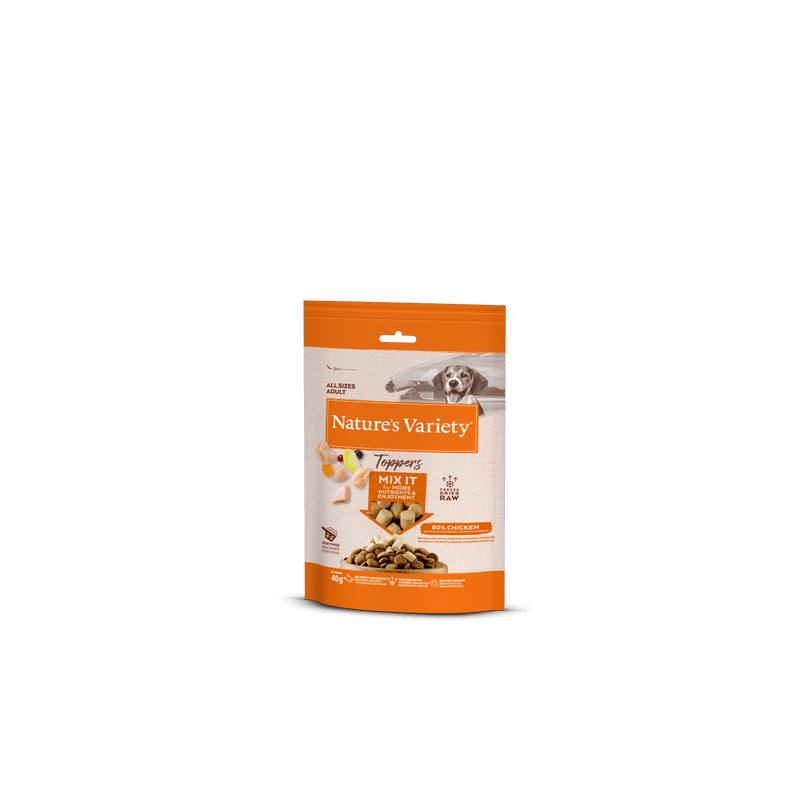 NV chien Freeze Dried Toppers Poulet 40g