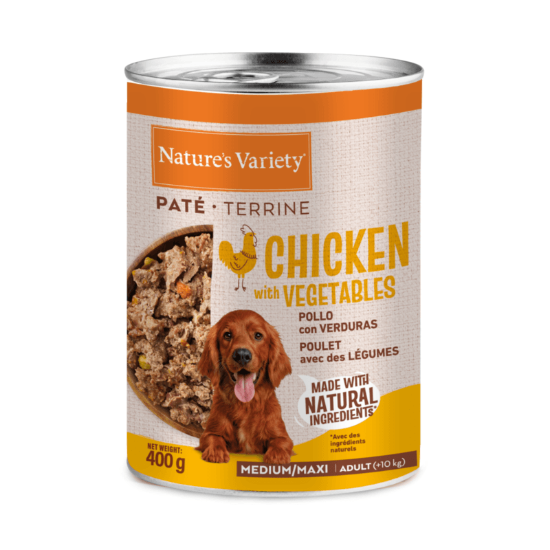 NV chien Pâté Med/Maxmax poulet 400g