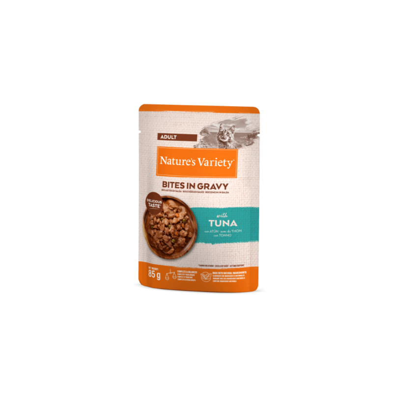 NV chat Pochon bouchées en sauce Thon 85g